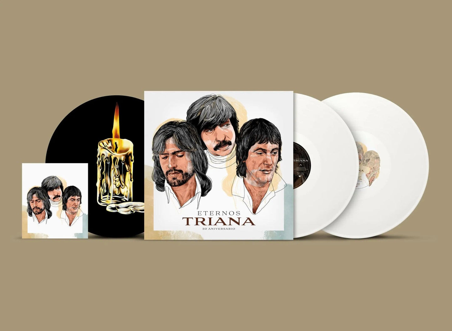 Eternos Triana - 2 Vinilos (Color Blanco + Postal Firmada + Slipmat)