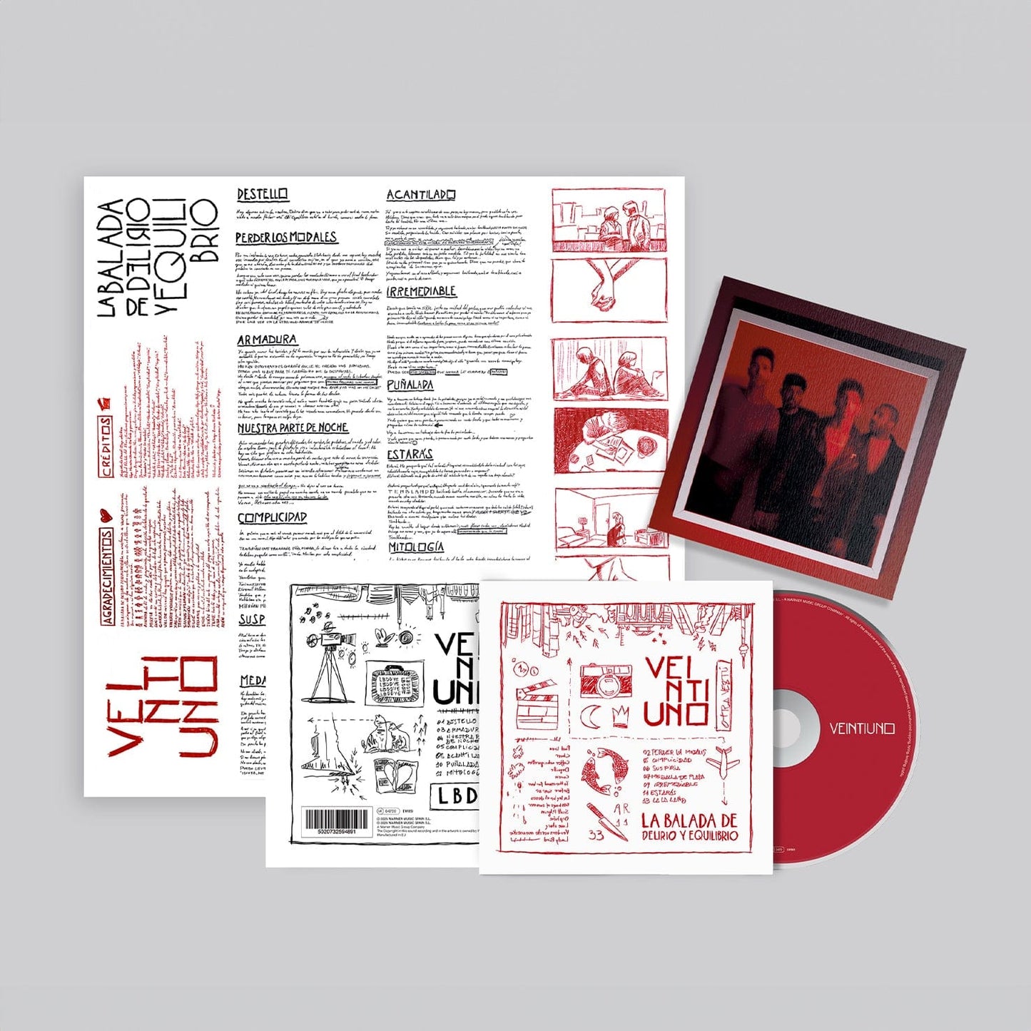 La Balada De Delirio Y Equilibrio - CD + Postal Firmada