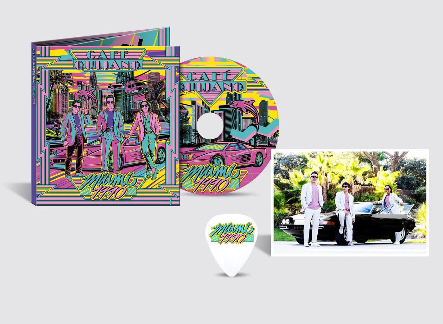 Miami 1990 - CD (Tarjeta Firmada + Púa)