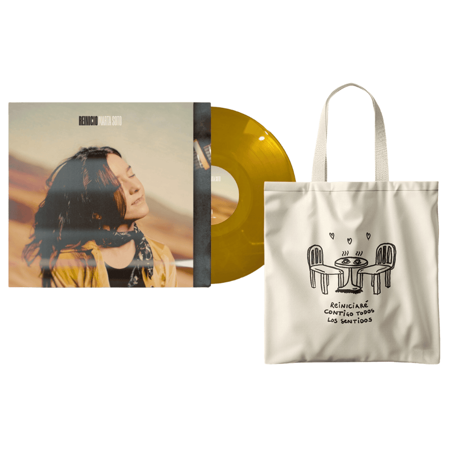 Reinicio - Vinilo Firmado (Color Ocre Translúcido) + Totebag