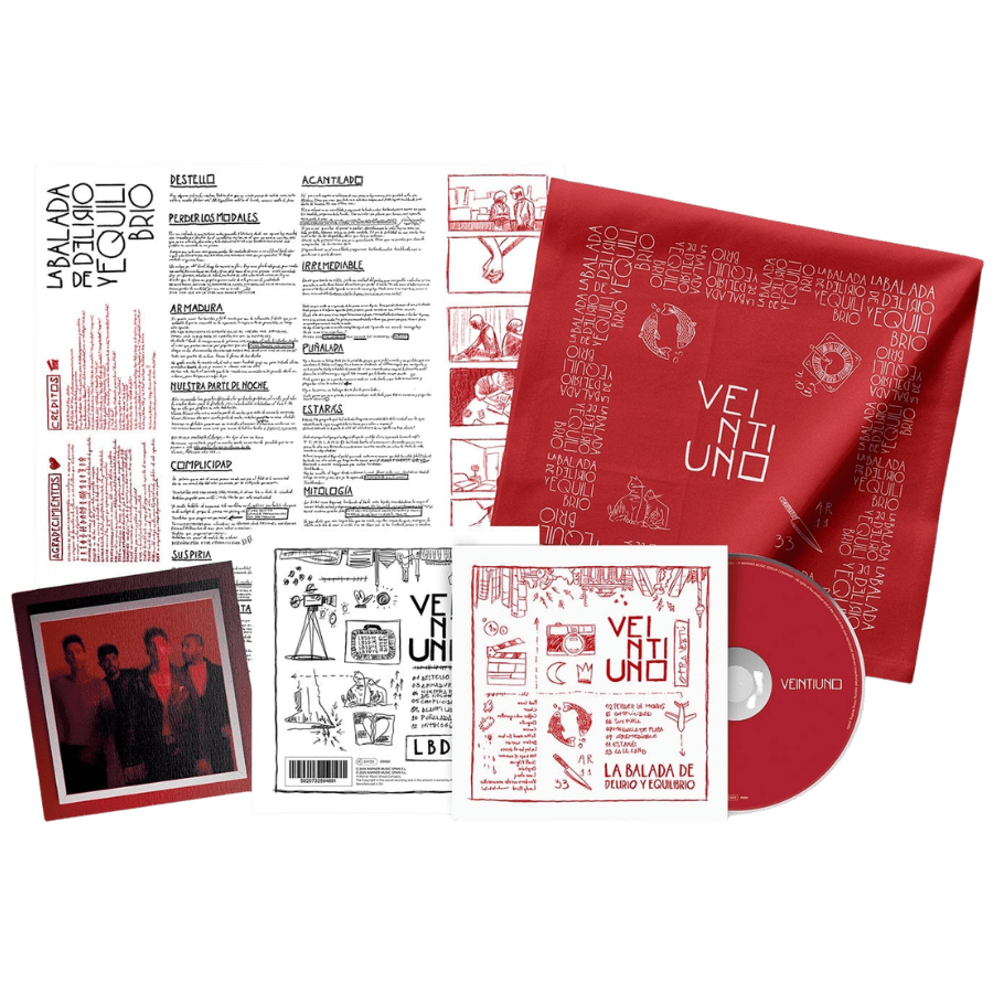 Veintiuno - La Balada De Delirio Y Equilibrio - CD + Postal Firmada + Bandana